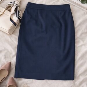 ✨ Alex Marie Navy Pencil Skirt | Polished Minimal Career Classic | Size 10